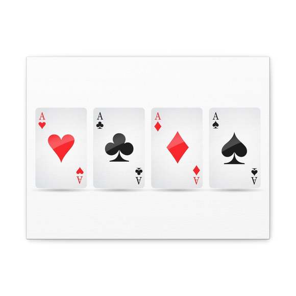 Ace Card Suit Playing Card Canvas Wall Art for Home Decor Ready-to-Hang